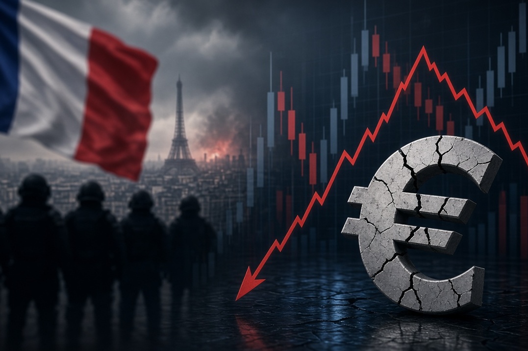أحداث فرنسا تهبط باليورو وسوق الأسهم