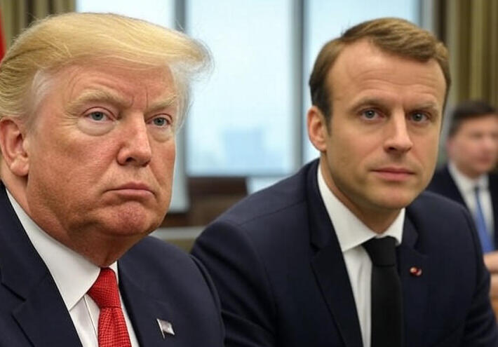  رويترز: ماكرون يبحث مع ترامب الوضع في أوكرانيا