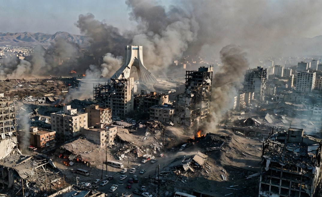 فيديو.. طهران في مرمى النيران.. دمار واسع يخيم على العاصمة وسط تصعيد عسكري
