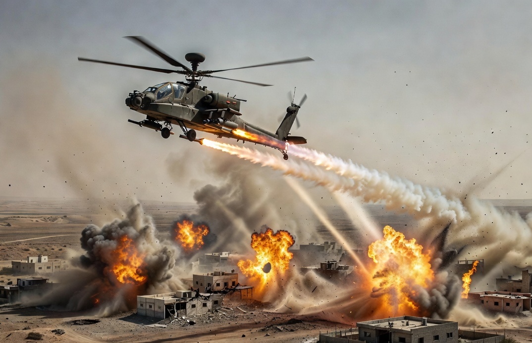 فيديو: نيران صديقة.. مروحية إسرائيلية تقصف مستوطناتها خلال مطاردة مسيرة 