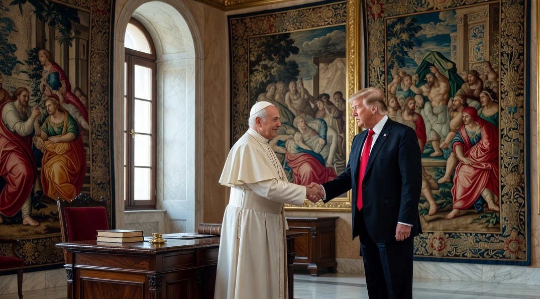 استطلاع رأي: البابا يتفوق على ترامب في الشعبية الأمريكية 