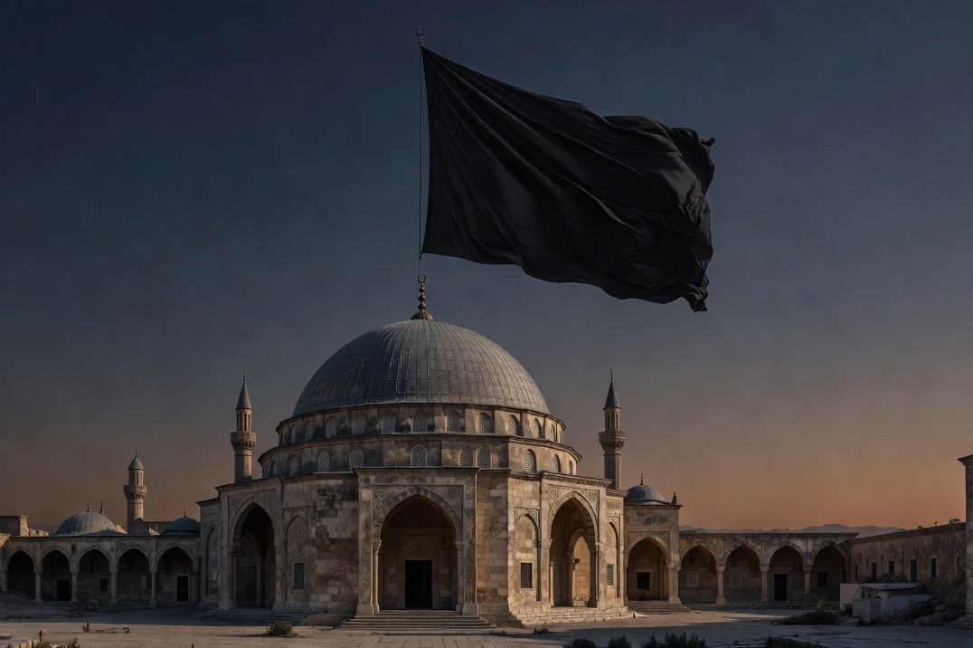 فيديو: راية الحداد ترفرف في مسقط رأس المرشد الأعلى بإيران