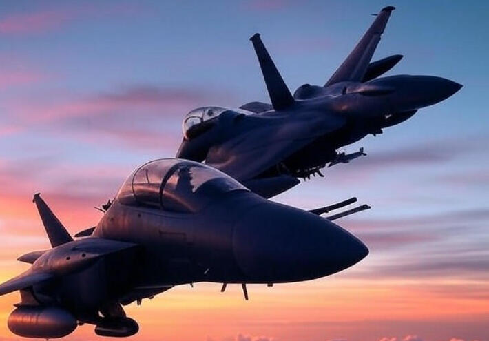  مقاتلتان أمريكيتان تحلقان فوق خليج فنزويلا 