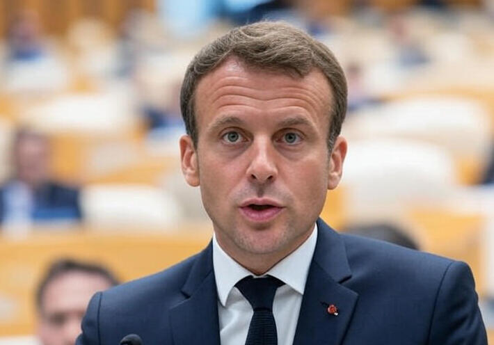 بالفيديو.. لقطات لأمير قطر ووفدي مصر والسعودية لحظة إعلان ماكرون الاعتراف بفلسطين 