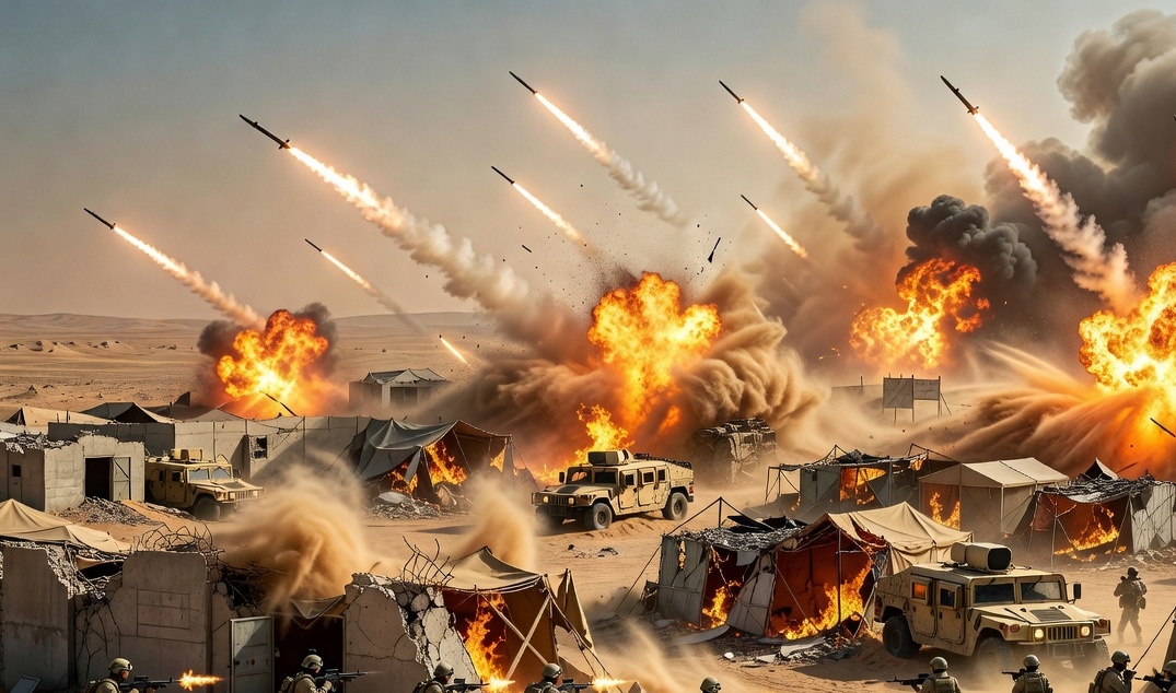 أنباء عن استهداف قاعدة فكتوريا في مطار بغداد الدولي